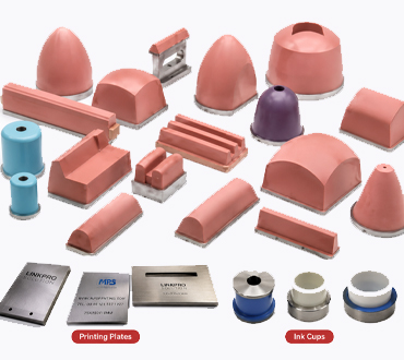 Silicon rubber pad for industrial pad printing